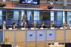 18 March 2013 The delegation of the European Integration Committee at the 7th Interparliamentary Meeting European Parliament - National Assembly of the Republic of Serbia in Brussels